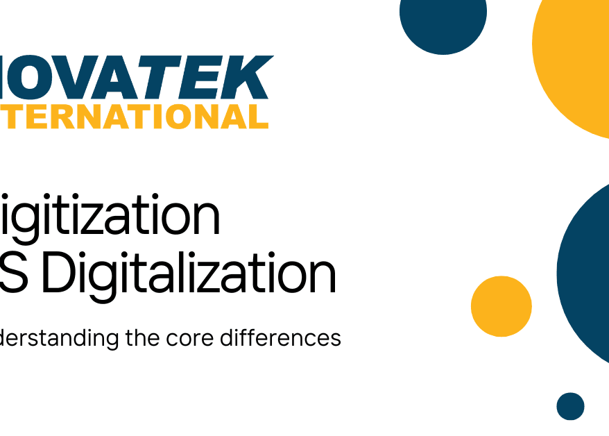 Digitize VS Digitalize - What is the Core Difference? Analog information to digital VS how to use digital information.